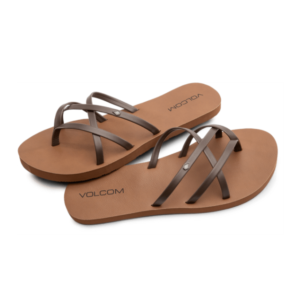 Sandales Volcom New School II pour femme - Marron