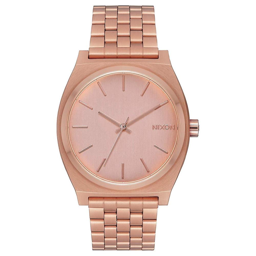 A045-897-00 ALL ROSE GOLD, Nixon Time Teller Watch, Unisex Metal band watch,