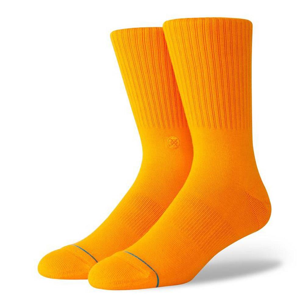 M311D14ICO.TNG, TANGERINE, ORANGE, ICON SOCKS, STANCE SOCKS, MENS CREW SOCKS, FALL 2019