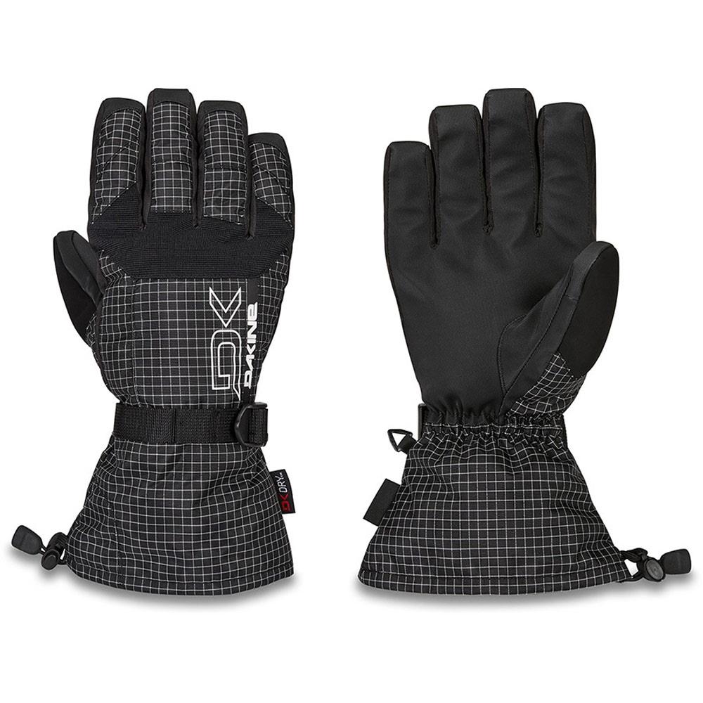 01300250-RINCON, BLACK AND WHITE, SCOUT GLOVE, DAKINE, MENS GLOVES, MENS OUTERWEAR, WINTER 2020