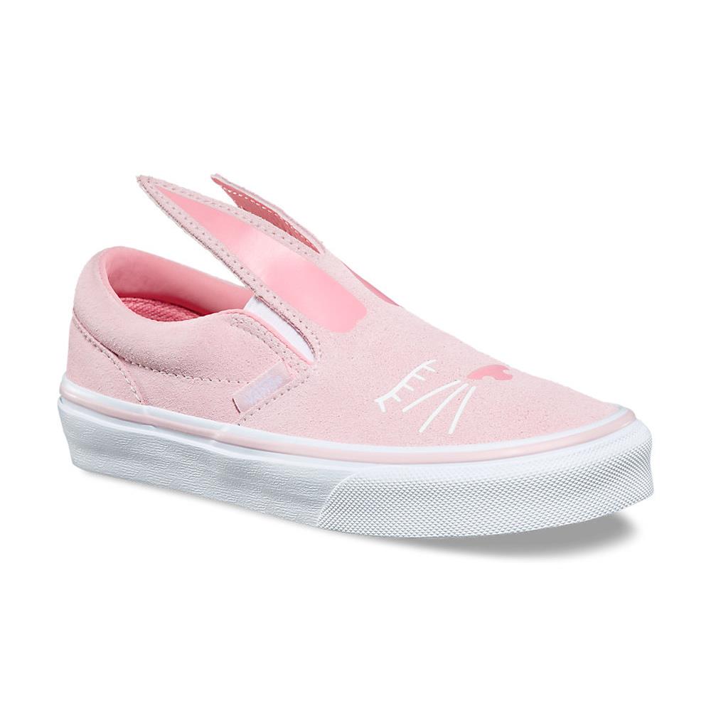 vans Slip On Bunny side view  Kids Slip On Shoes pink vn0a3mtz-q1c