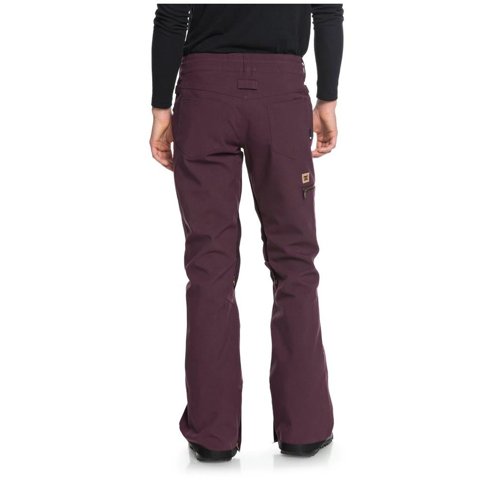 edjtjp03017-rft0 dc viva snowboard pants womens snowpants wine