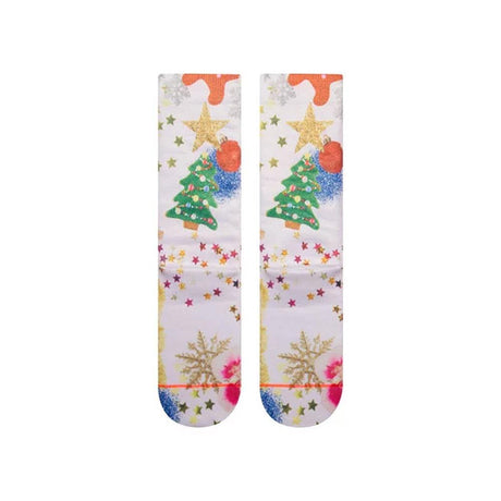 w525d18mrs.wht stance mrs paws bottom view womens socks white multi