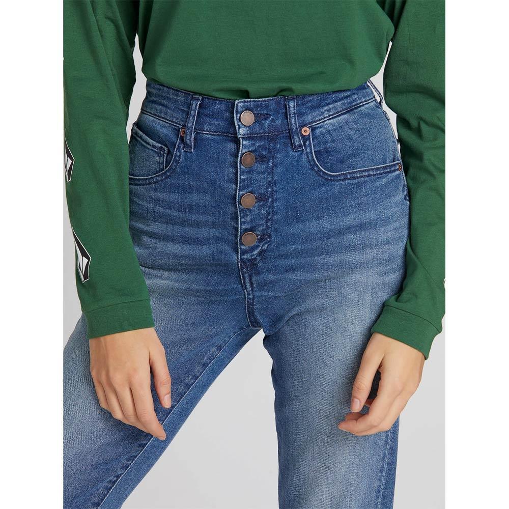 B1931801-MBW, MEDIUM BLUE WASH, DENIM, SUPER STONED SKINNY, VOLCOM, FALL 2019, CLOSE UP