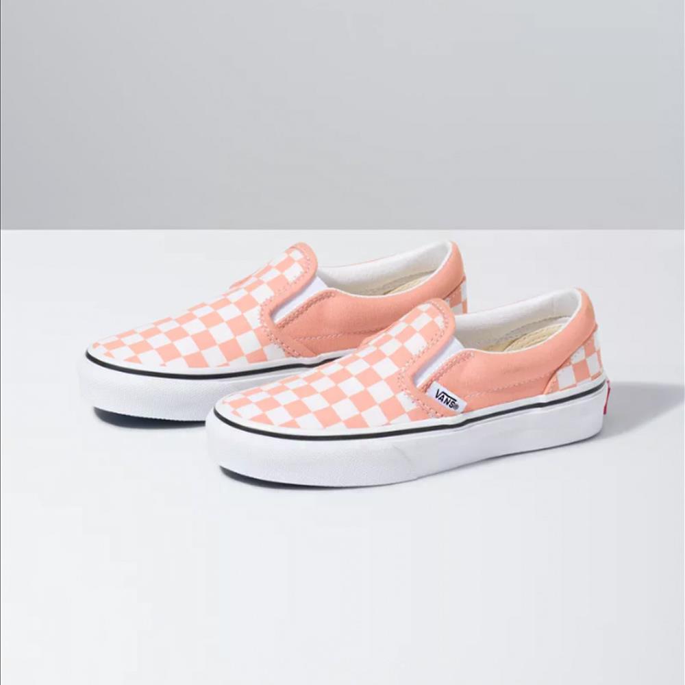 Van Checkerboard Slip On Youth Skate Shoes