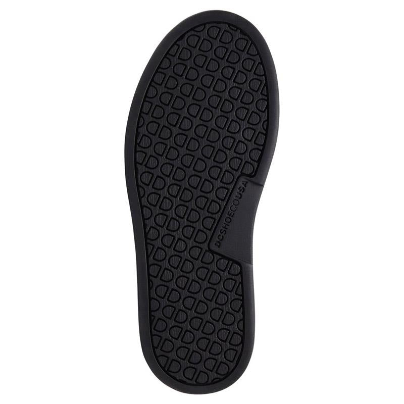 dc villain shoes bottom view kids slip on shoes black