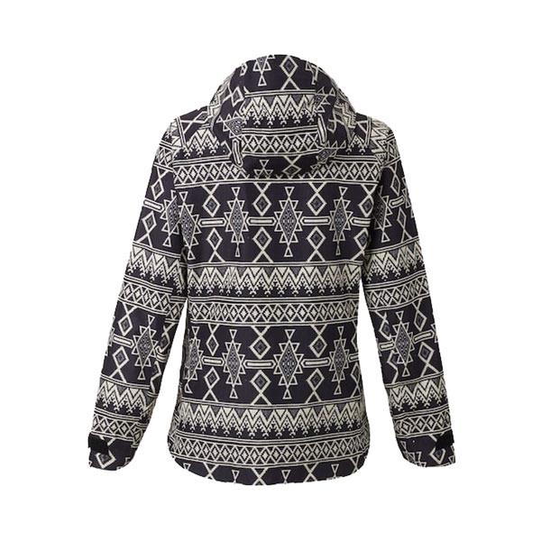 buton day lite gore-tex rain jacket back view womens windbreakers black print 17804101960
