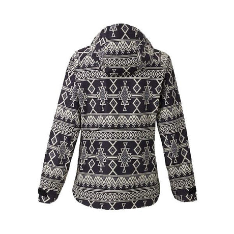 buton day lite gore-tex rain jacket back view womens windbreakers black print 17804101960