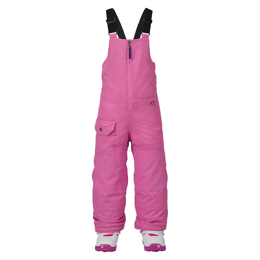 burton minishred maven bib pant front view toddler snowpants pink 13052102673