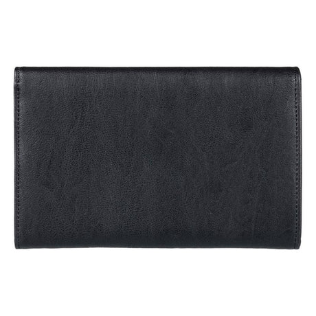 roxy pink motel faux leather wallet back view womens wallets black erjaa03400-kvj0