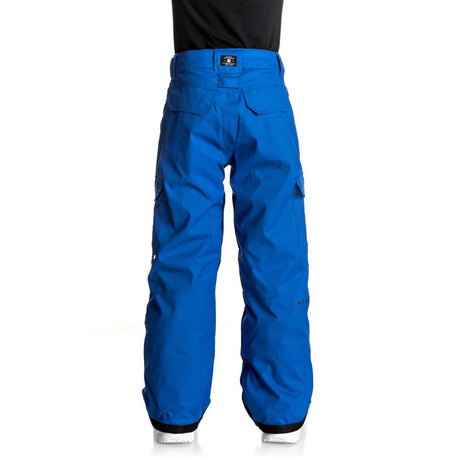 dc Banshee Snow Pants boys 8-1 back view youth snowboard pants blue edbtp03006-bqr0