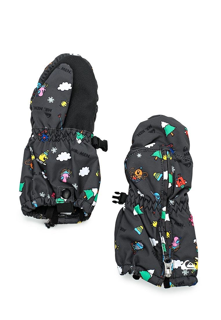 quicksilver Mr Men Kids Mitts back and front view Youth Mitts black eqkhn03003-kvj0