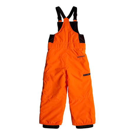 quicksilver Boogie Kids Bib front view Boys Snowboard Pants orange eqktp03002-nkr0
