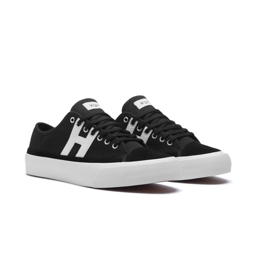 huf Hupper side view Mens Skate Shoes black/white vc00010