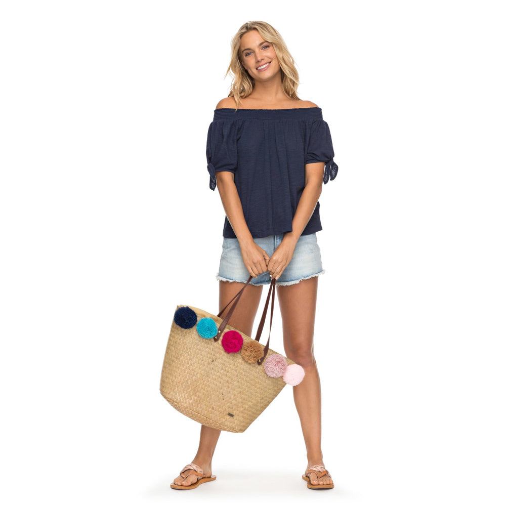 Roxy Carribean Mood Off The Shoulder Womens Fashion Tops