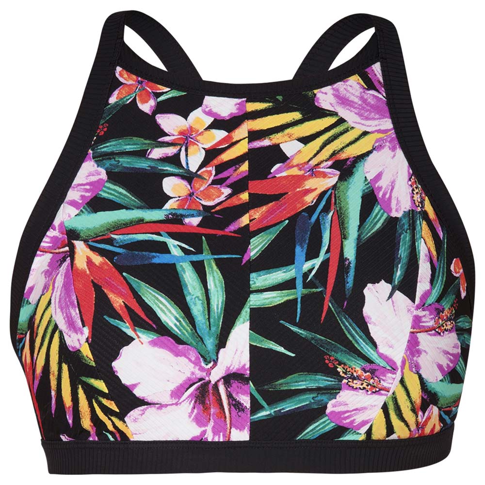 Hurley Quick Dry Haut de maillot de bain pour femme à col montant