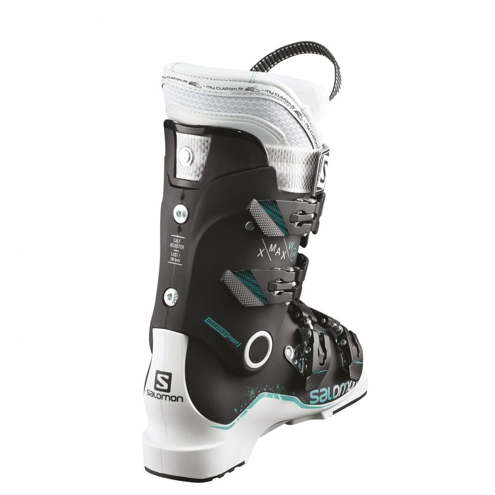 l39945900 salomon alp x max 110w back view womens boots black/white