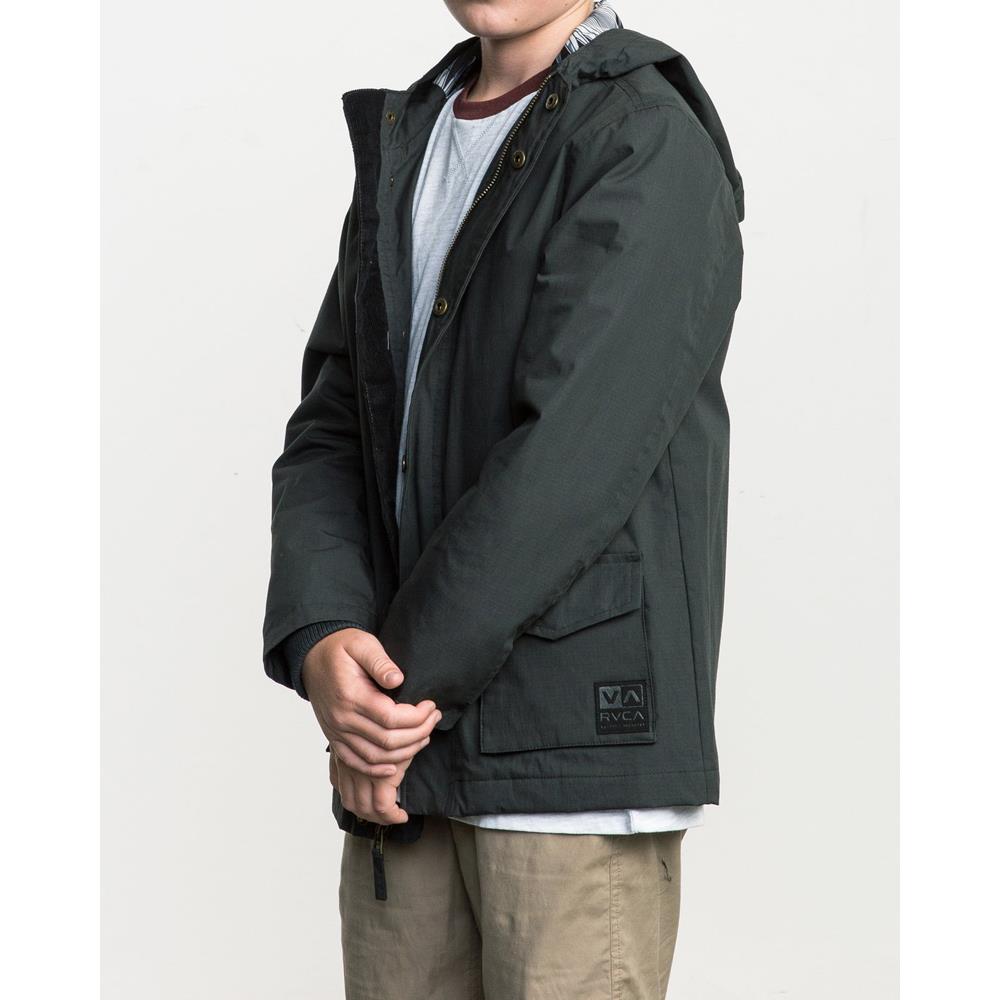 13702srpp-ptk RVCA Boys Puffer Parka Jacket black side