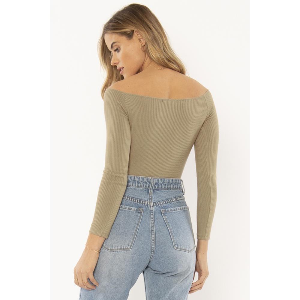 a902ntre-sur Amuse Society Trevi Knit Bodysuit surplus back