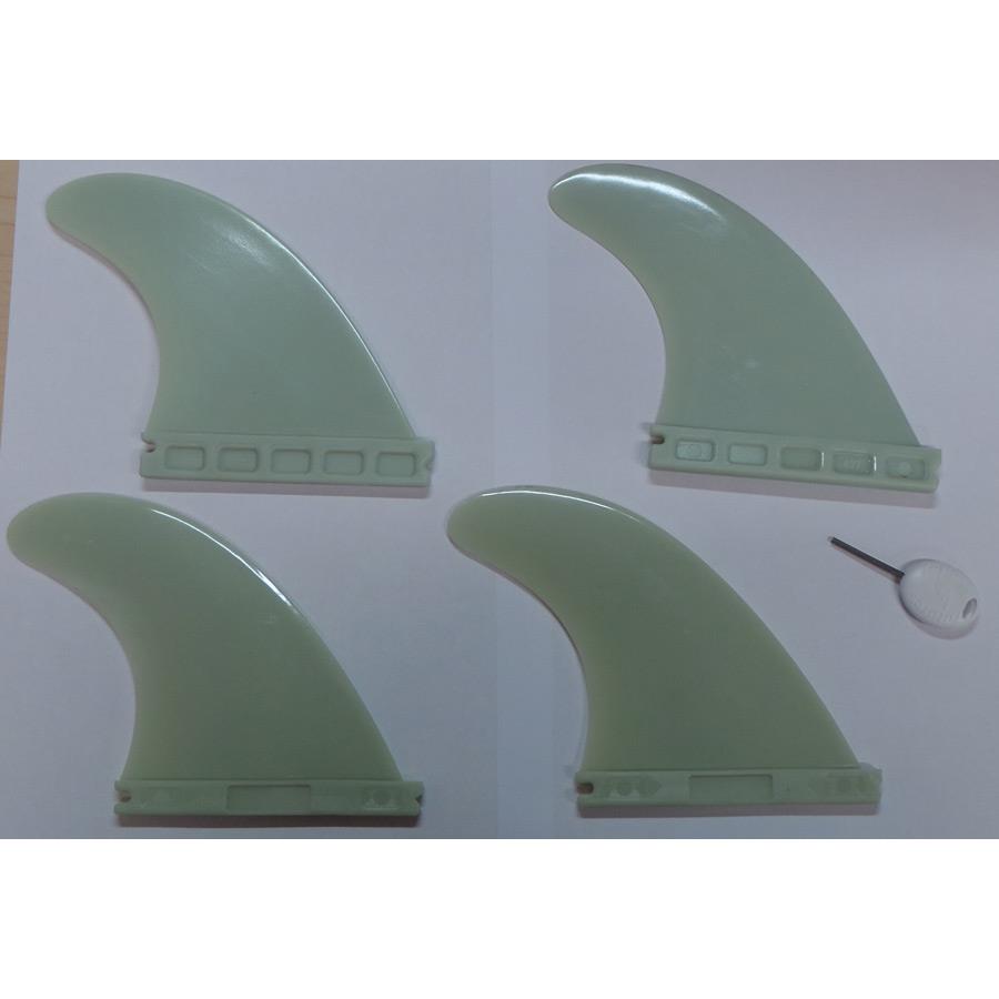 Blue Planet Plastic Side Fin Quad Set