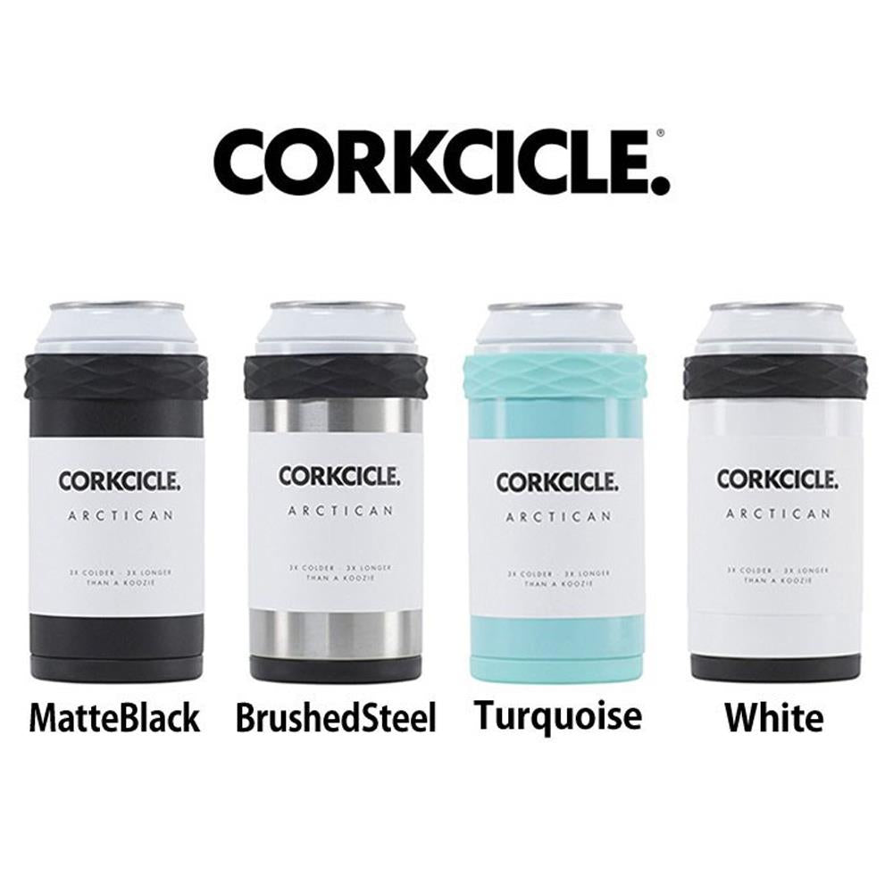 3101 corkcicle arcticans 12oz black silver turquoise white