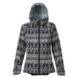 buton day lite gore-tex rain jacket front view womens windbreakers black print 17804101960