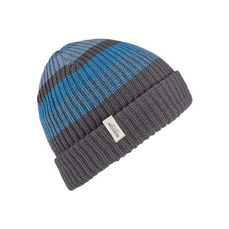 burton boys youth chute beanie side view youth toques grey/blue 15215102020