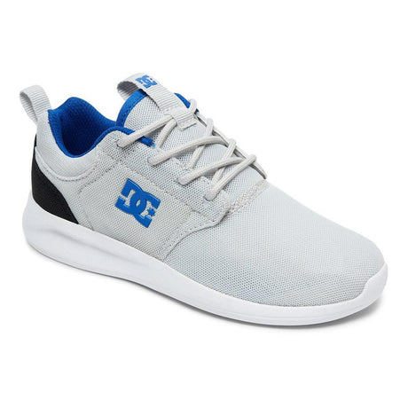 dc  Midway Shoes kids side view Kids Skate Shoes grey/black/blue adbs700054-xkbk