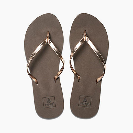 reef Bliss Nights Flip Flops top view Womens Flip Flops rose rf0a2u1j-rgl