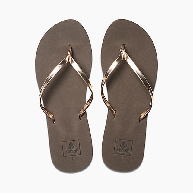 reef Bliss Nights Flip Flops top view Womens Flip Flops rose rf0a2u1j-rgl