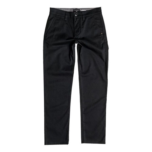 quicksilver Everyday Union Chino Pant front view Boys Jeans black eqbnp03048-kvj0
