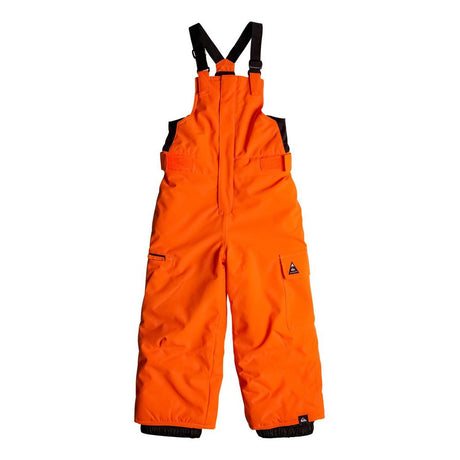 quicksilver Boogie Kids Bib back view Boys Snowboard Pants orange eqktp03002-nkr0