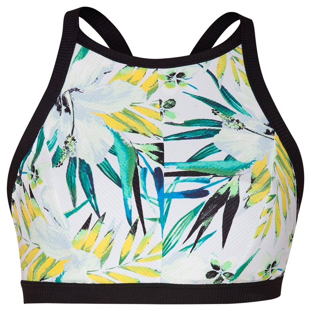 Hurley Quick Dry Haut de maillot de bain pour femme à col montant