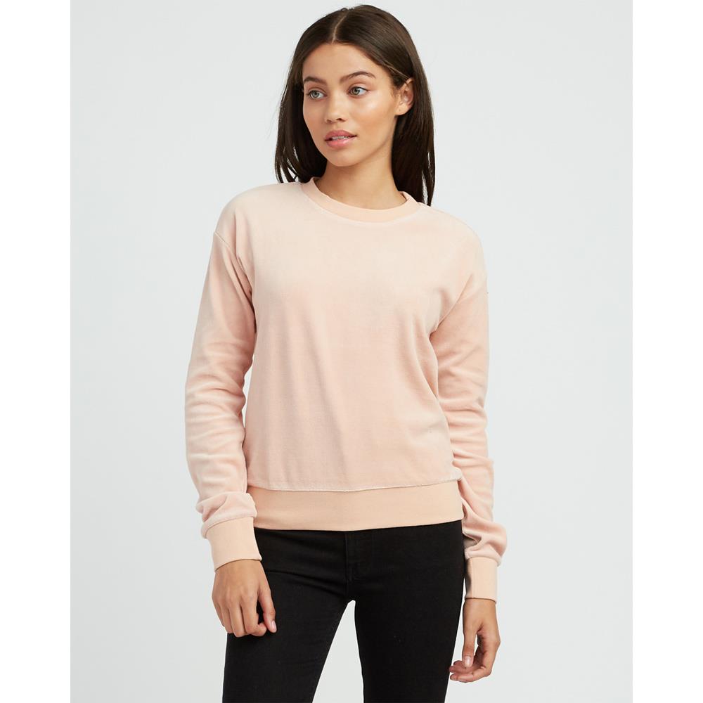 rvca babs front view womens sweaters pink