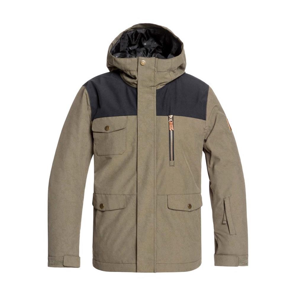 EQBTJ03093-CRE0, Grape Leaf, Raft Snow Jacket, Quiksilver, Youth Outerwear, Snowboard Jacket, Front View