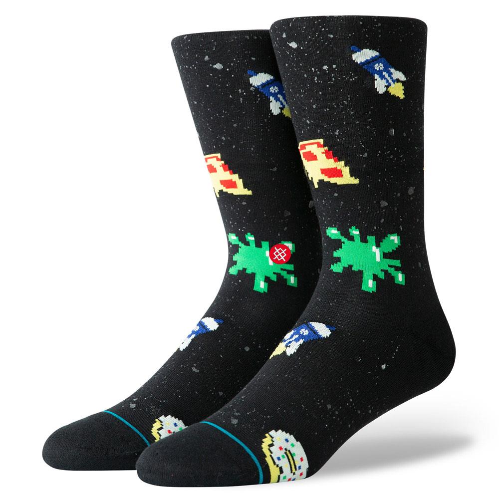 M545C19SPF.BLK, BLACK, SPACE FOOD, STANCE SOCKS, MENS CREW SOCKS, FALL 2019