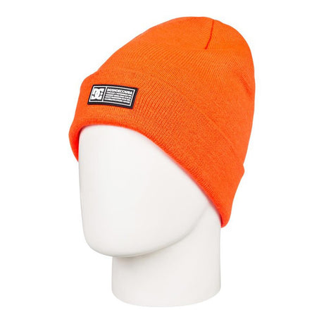 edyha03095-nkr0 DC Label Cuff Beanie shocking orange overall view