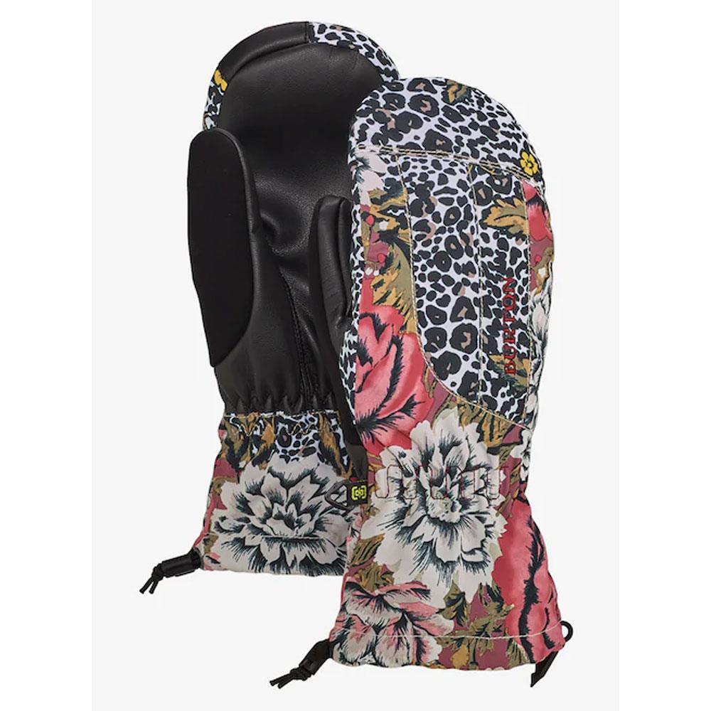 10392106650, cheetah floral, burton, womens mitts, outerwear, winter 2020