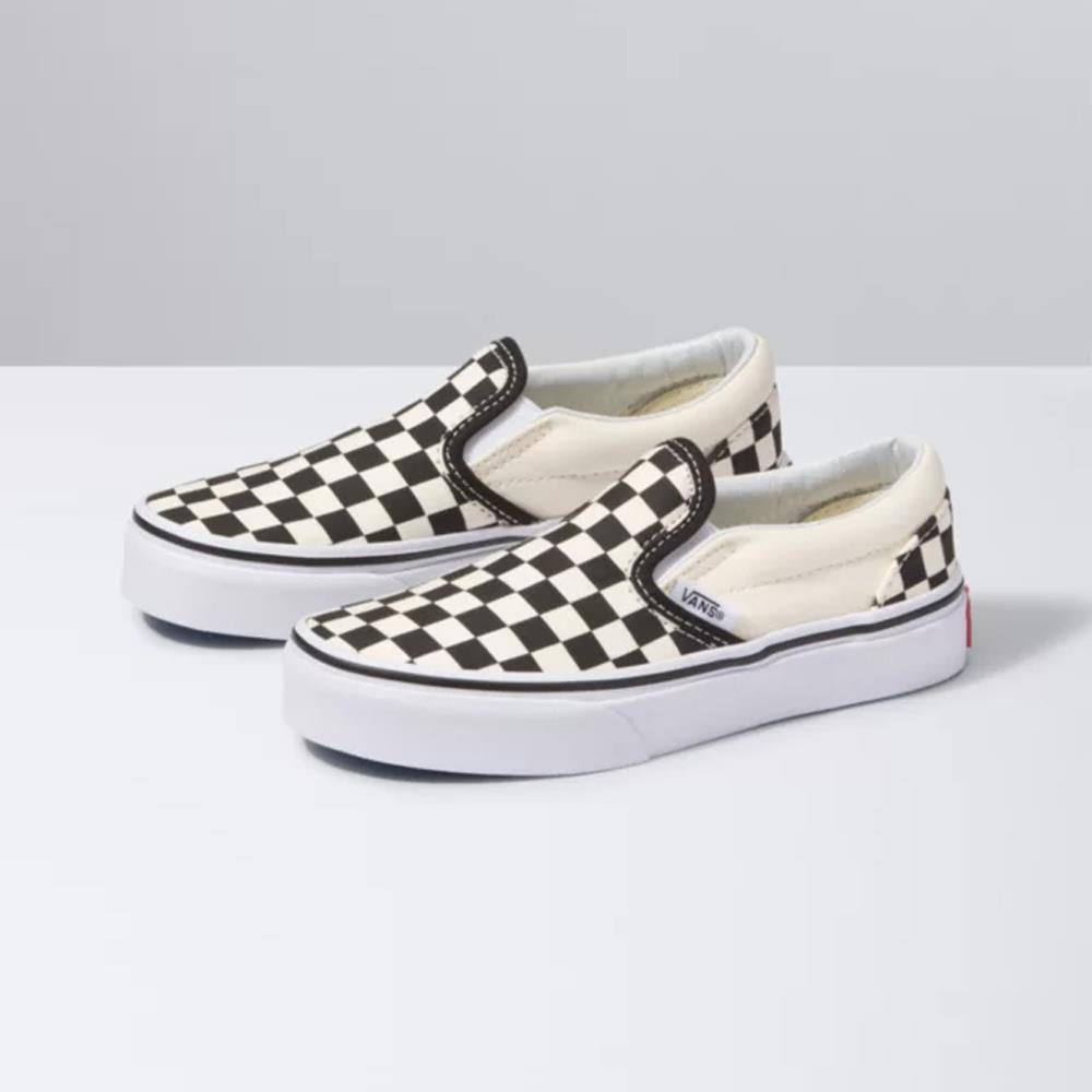 Van Checkerboard Slip On Youth Skate Shoes