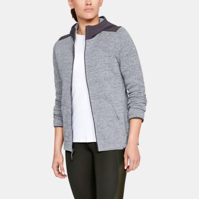 1316282-941, Overcast Grey, Under Armour, Wintersweet hoodie, Womens Zip Up Hoodies, Tech Gear, Fall 2019