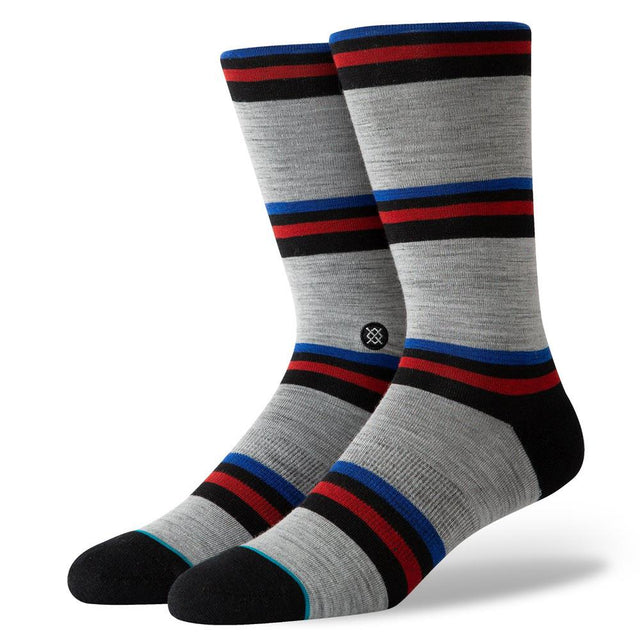 M545D19WOO.CHR, CHARCOAL, STANCE, WOOLY, MENS CREW SOCKS