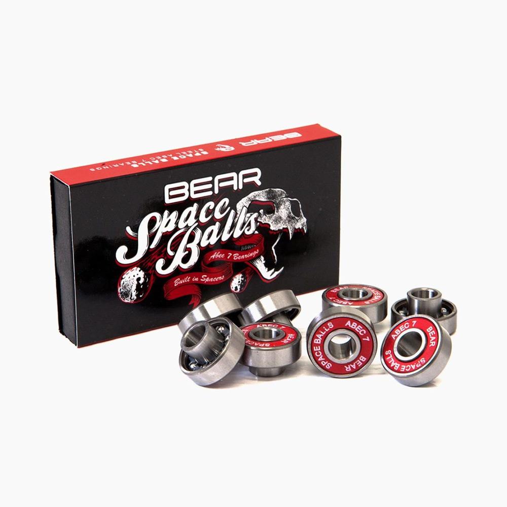 Landyachtz Bear 8mm Spaceball Bearings RED Skateboard Bearings