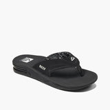 Reef Reef Womens Fanning Sandals - Black Black 5 Womens Sandals Flip Flop 5 to 11