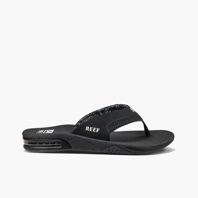 Reef Reef Womens Fanning Sandals - Black Black 5 Womens Sandals Flip Flop 5 to 11