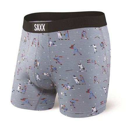 Saxx SAXX Vibe BLACK STRIPE S Mens Boxer Brief Underwear