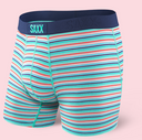 Saxx SAXX Vibe BLACK STRIPE S Mens Boxer Brief Underwear