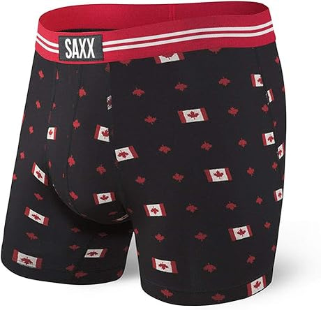 Saxx SAXX Mens Vibe Boxer Briefs GREY S Mens Boxer Brief Underwear