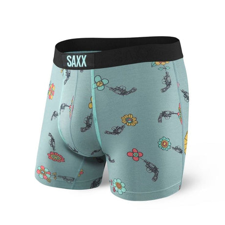 Saxx SAXX Vibe BLACK STRIPE S Mens Boxer Brief Underwear