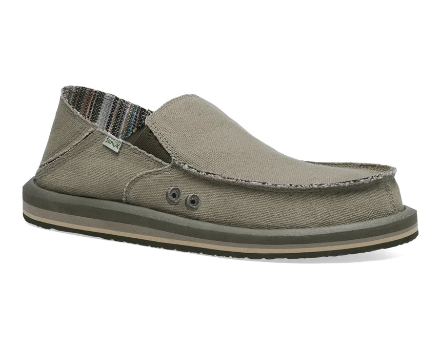 Sanuk Sanuk Men's Donny Hemp - Earth Earth 10 Mens Shoes 6 to 18