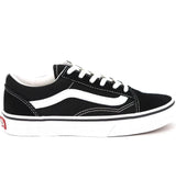 Vans Kids Old Skool Skateboard Shoes - Black/True White